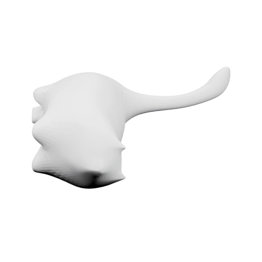 Каплевидный кулон с хвостиком