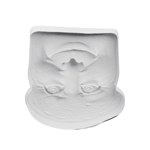 Фигура в виде ломтика хлеба с лицом для декора-1