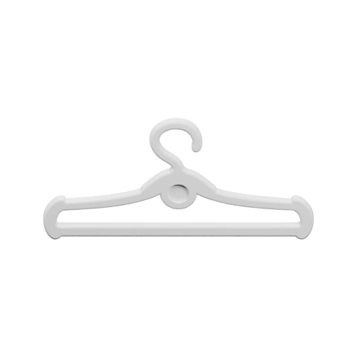 Миниатюрная вешалка для одежды кукольного гардероба, совместимая с куклами Barbie. Имеет крючок и удлинённую перекладину для платьев