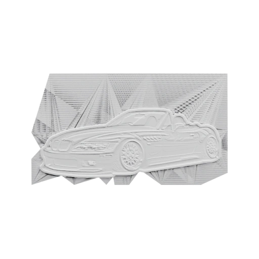 Модель автомобиля BMW Z3 в поддержках