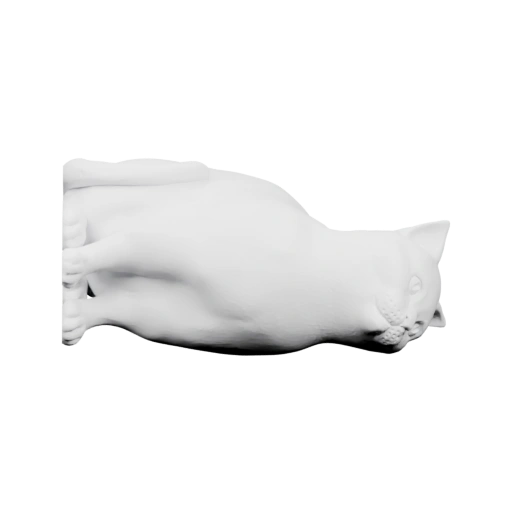 Фигурка присевшего кота