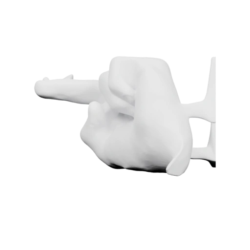 Модель утки в форме руки