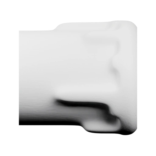 Высокий чехол свечи с потёками воска