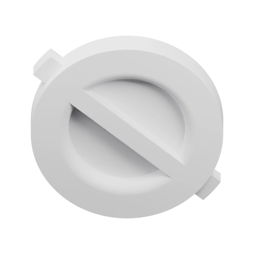 Круглая заглушка со шлицем