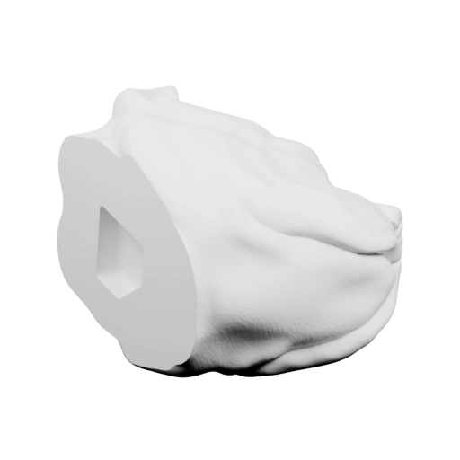 Скульптура головы собаки (бульдог)