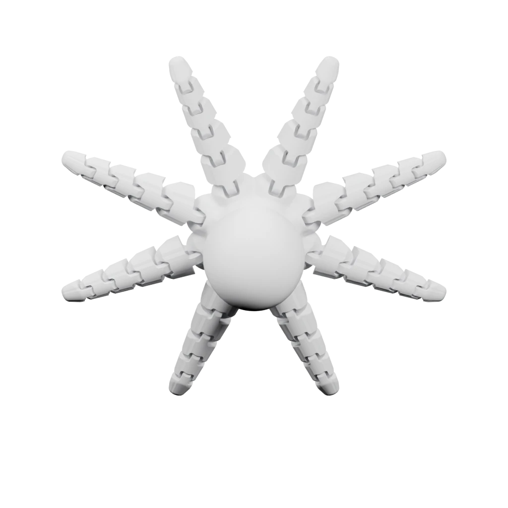 Смешной гибкий осьминог