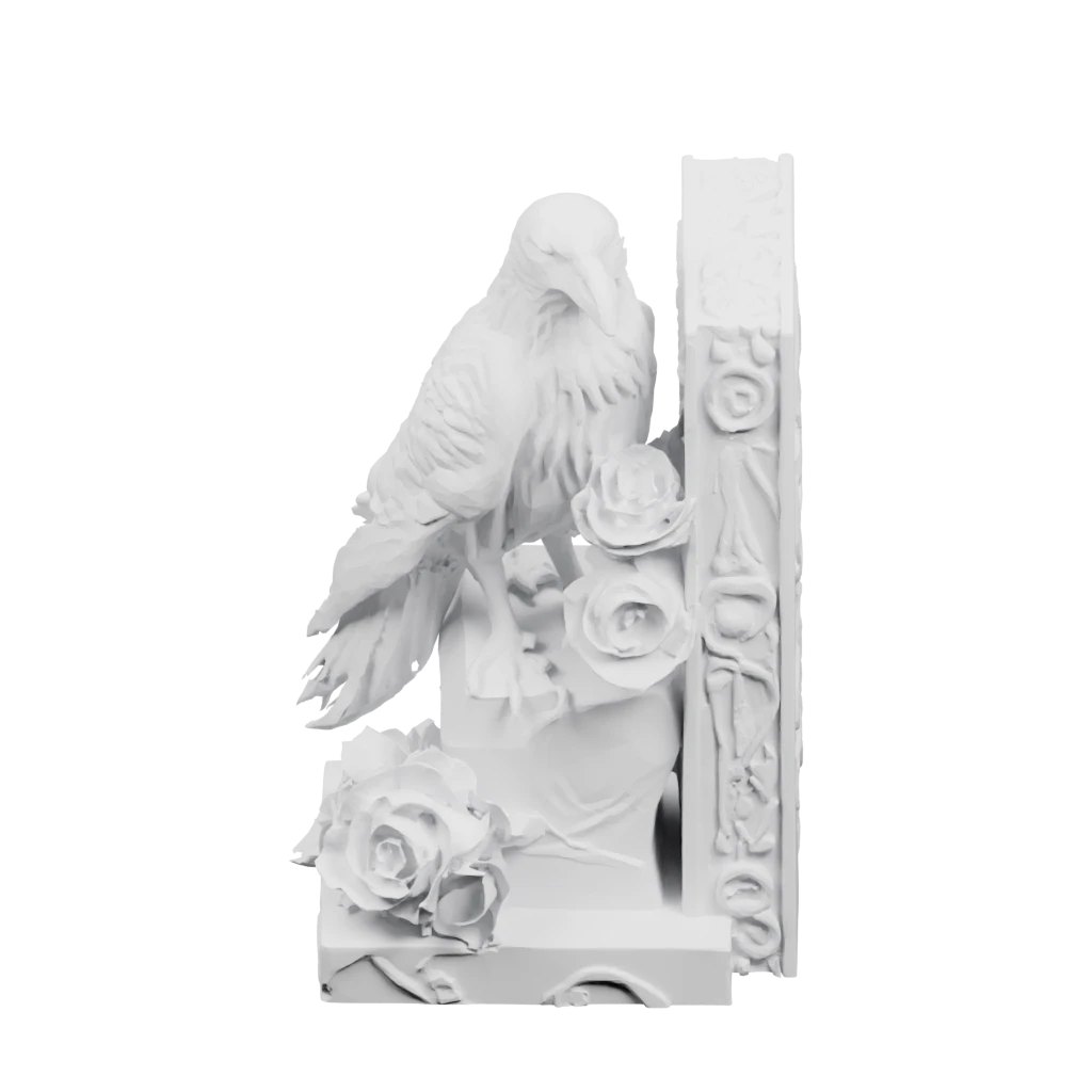 Ворон на столбе