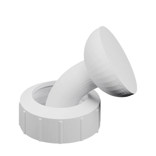 watering can separate screw cap with smaller holes thicker